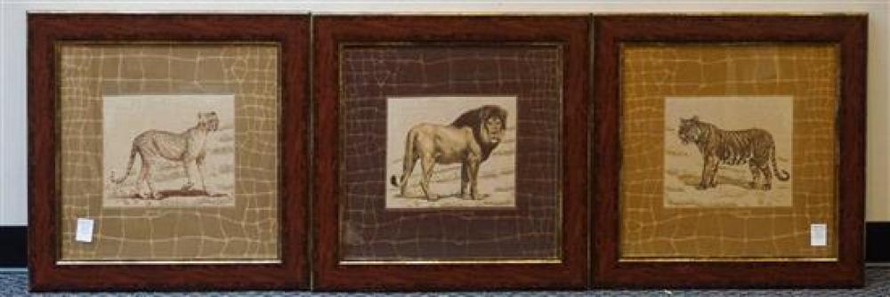 THREE EMBROIDERIES OF A LION, A