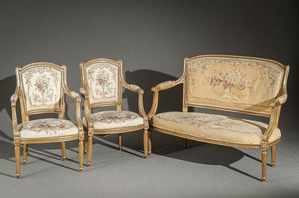 LOUIS XVI STYLE GILTWOOD AUBUSSON 31fde7