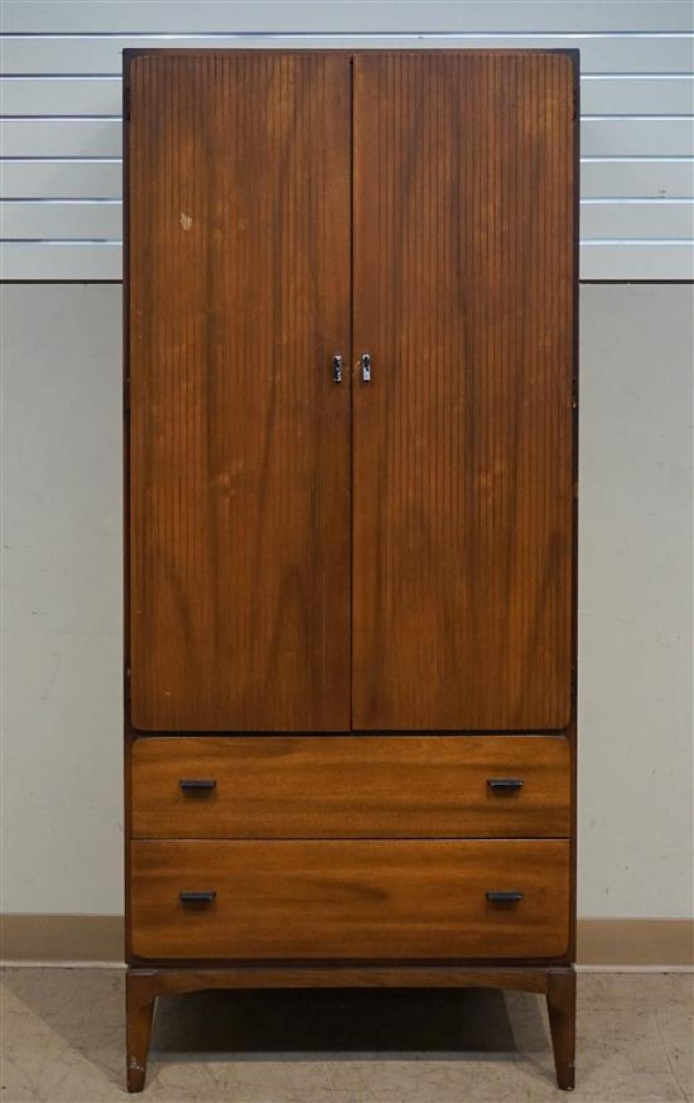 CONTEMPORARY MAHOGANY NARROW ARMOIREContemporary