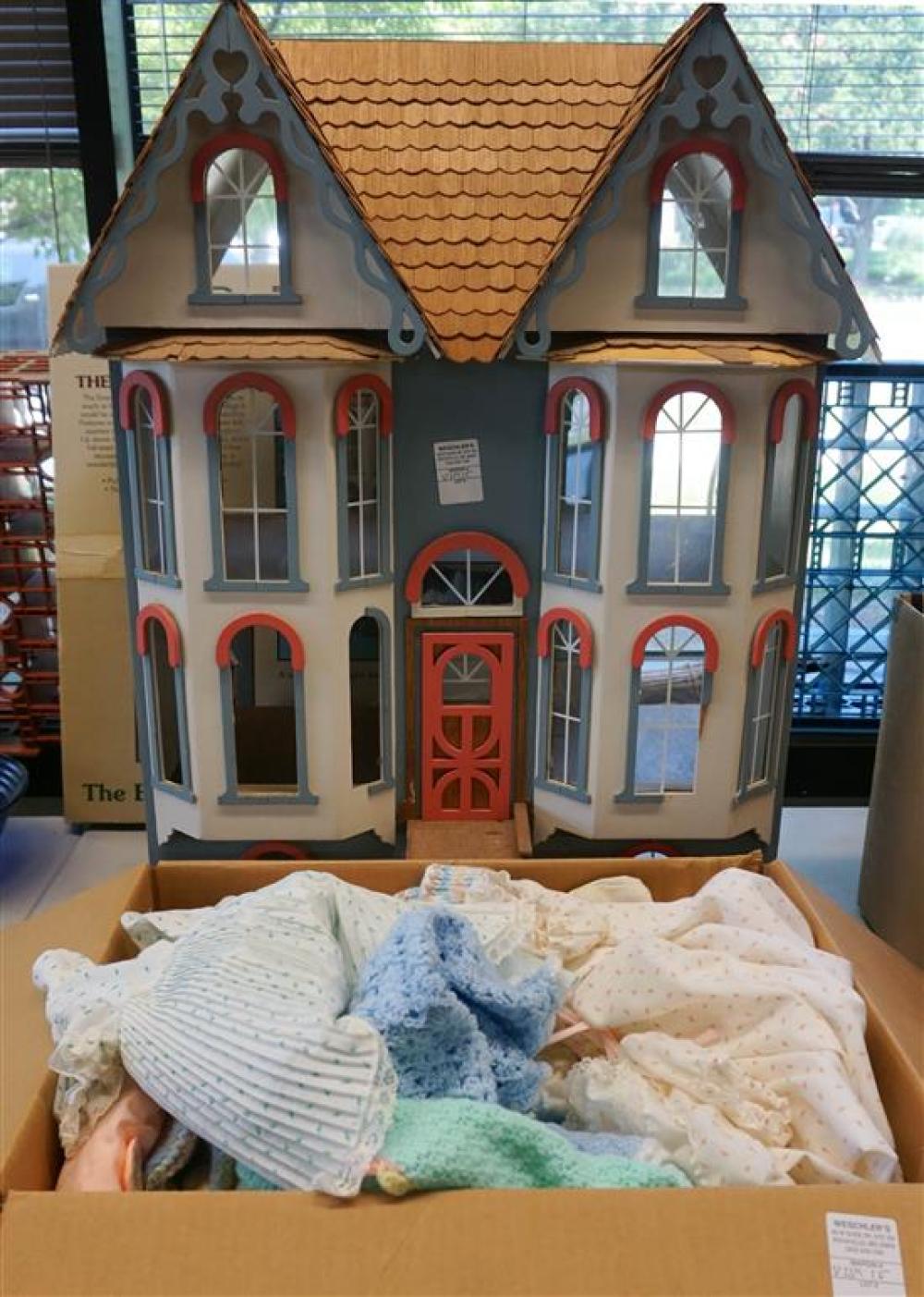 TWO VICTORIAN STYLE DOLLHOUSES