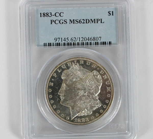 1883 CC Morgan Silver Dollar PCGS 4ffdd