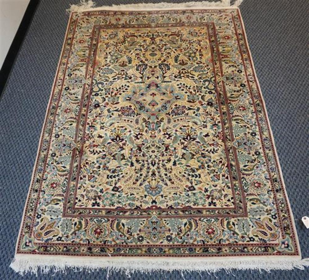 TABRIZ RUG, 7 FT 6 IN X 5 FT 1