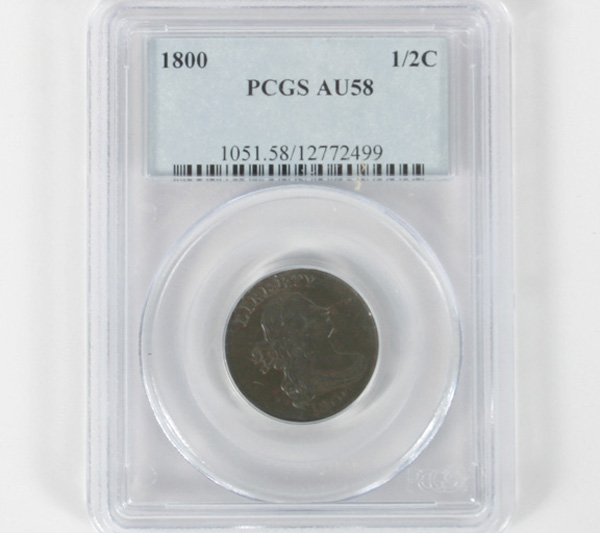 1800 Draped Bust Half Cent 1/2