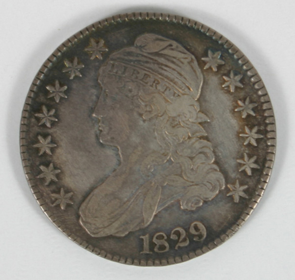 1829 Draped Bust Half dollar. 1829