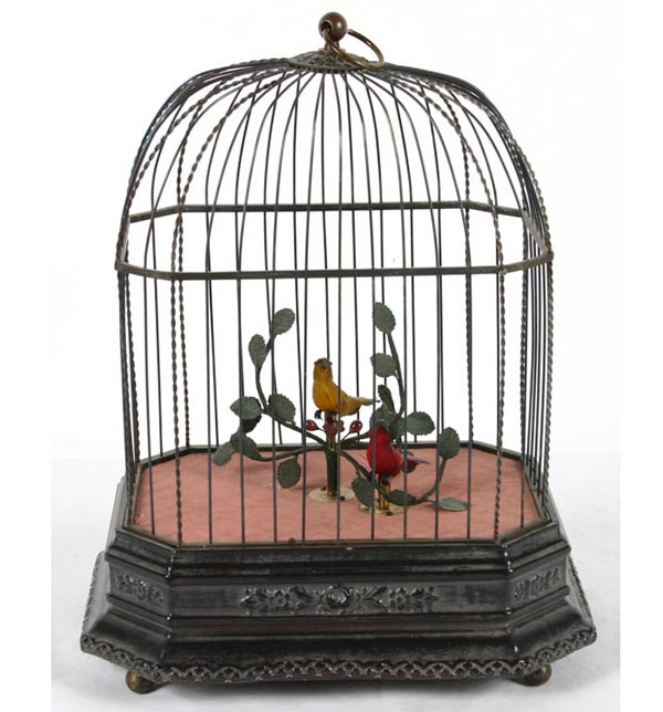 Victorian bird cage automaton with 4fff0