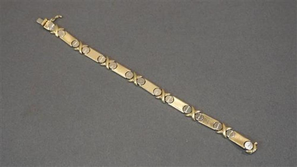 14 KARAT YELLOW WHITE GOLD BRACELET  31ff68