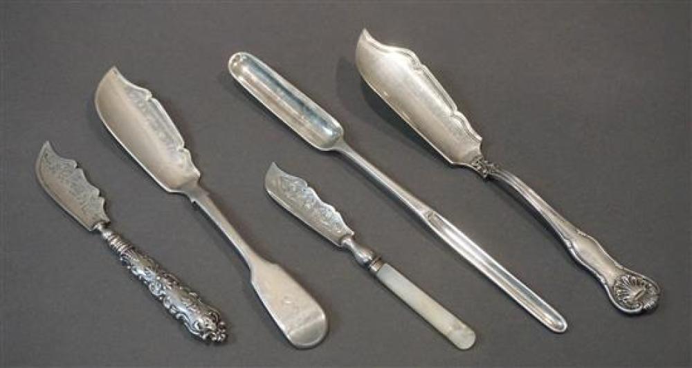 TWO ENGLISH SILVER MASTER BUTTER