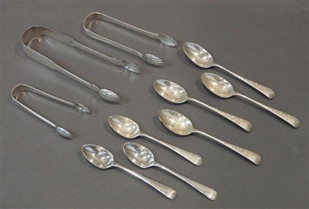 THREE ENGLISH SILVER SUGAR TONGS 31ff94