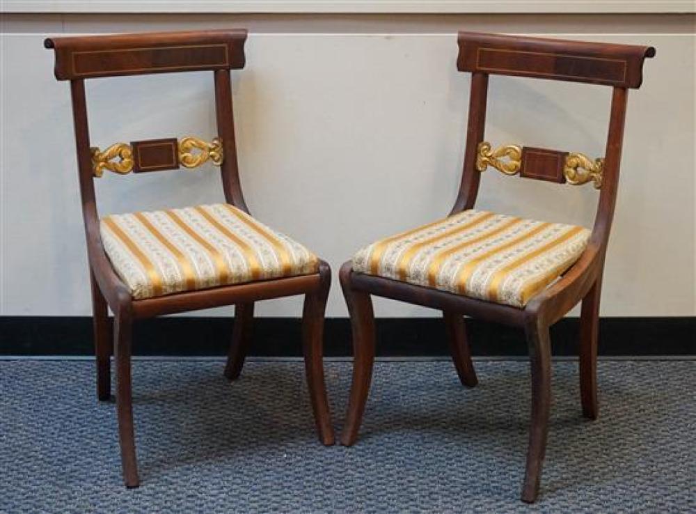 PAIR OF CLASSICAL STYLE GILT DECORATED