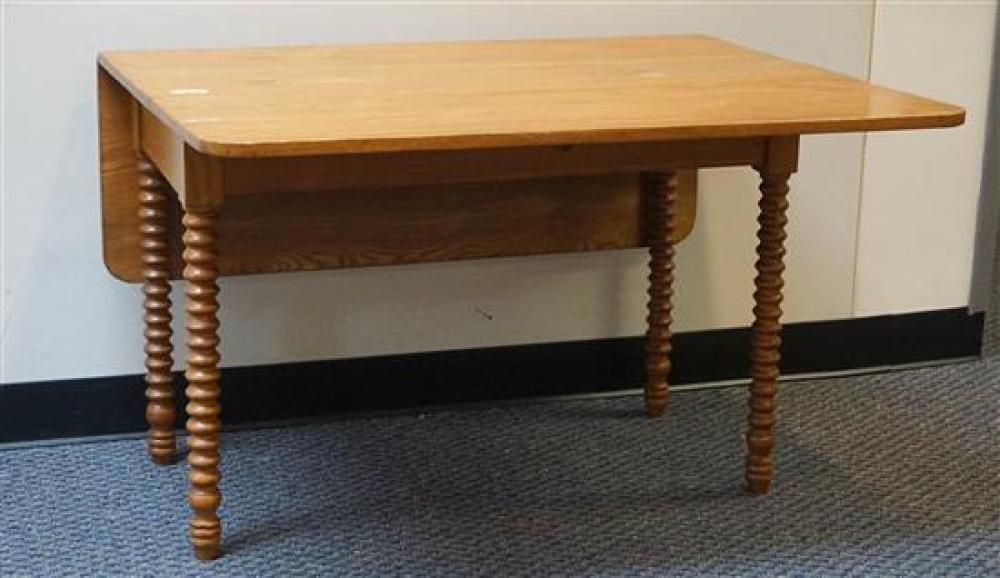 VICTORIAN OAK DROP-LEAF TABLE,