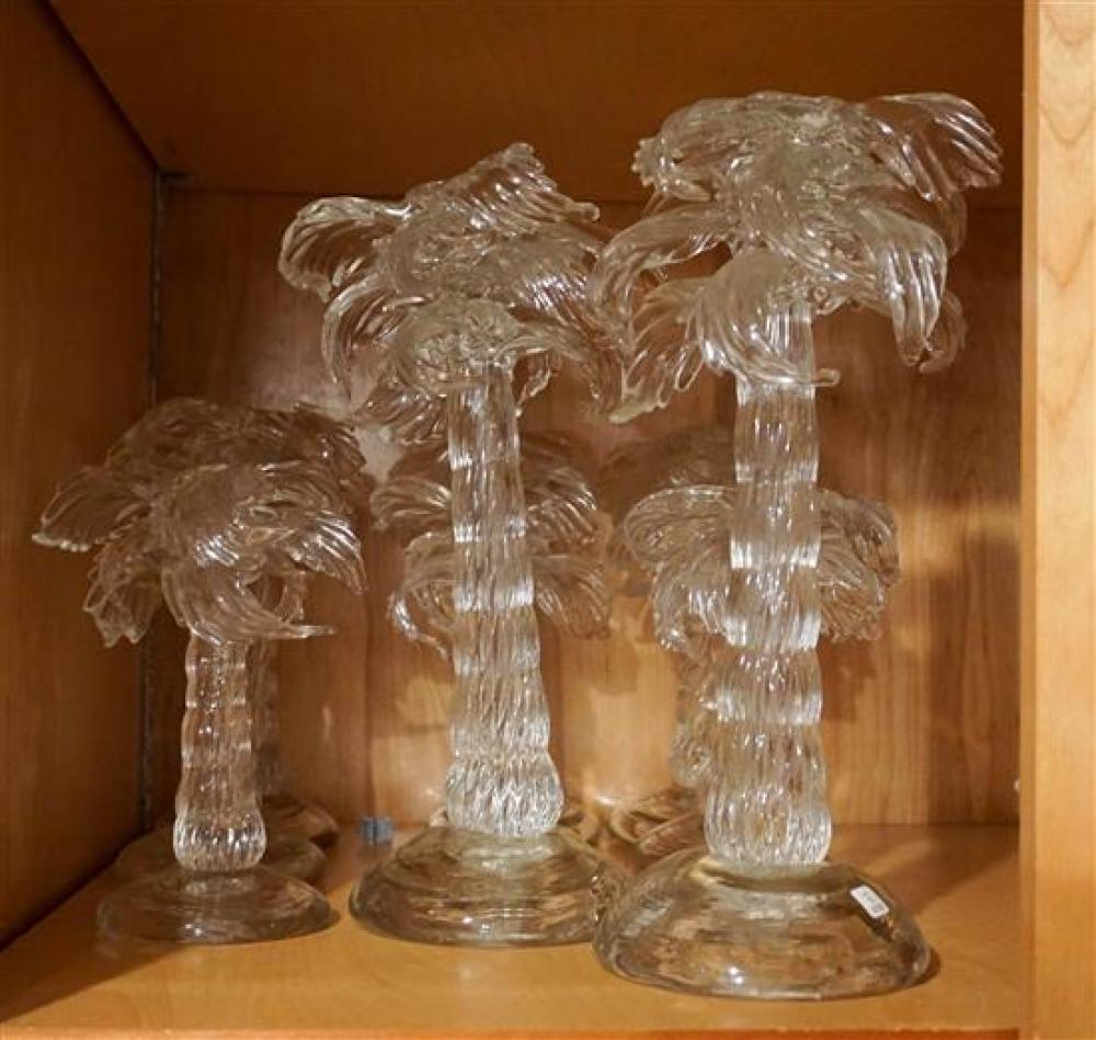 GROUP OF PALM TREE CANDLE HOLDER 320103