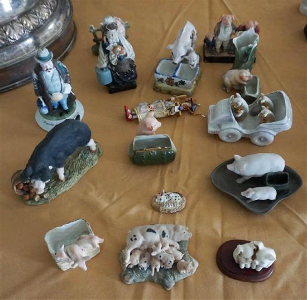 COLLECTION OF ASSORTED PIG FIGURINES