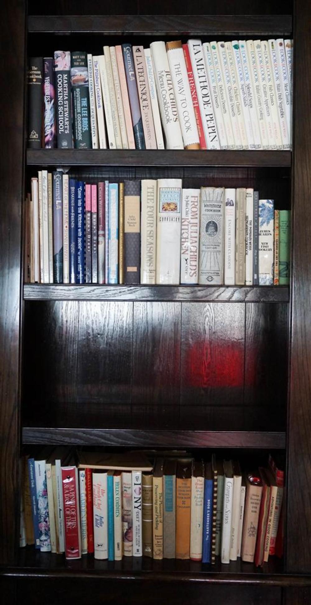 THREE SHELVES OF BOOKSThree Shelves