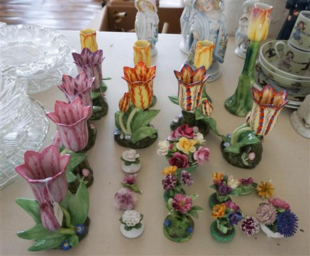 GROUP OF ASSORTED BOTANICAL FAIENCE