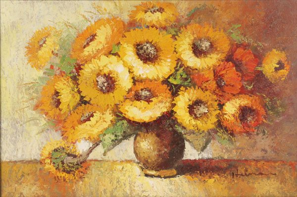 Floral still life with sunflowers  50039