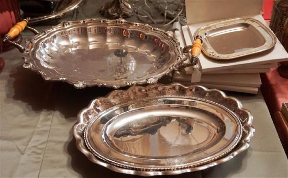 GROUP OF ASSORTED SILVER-PLATED