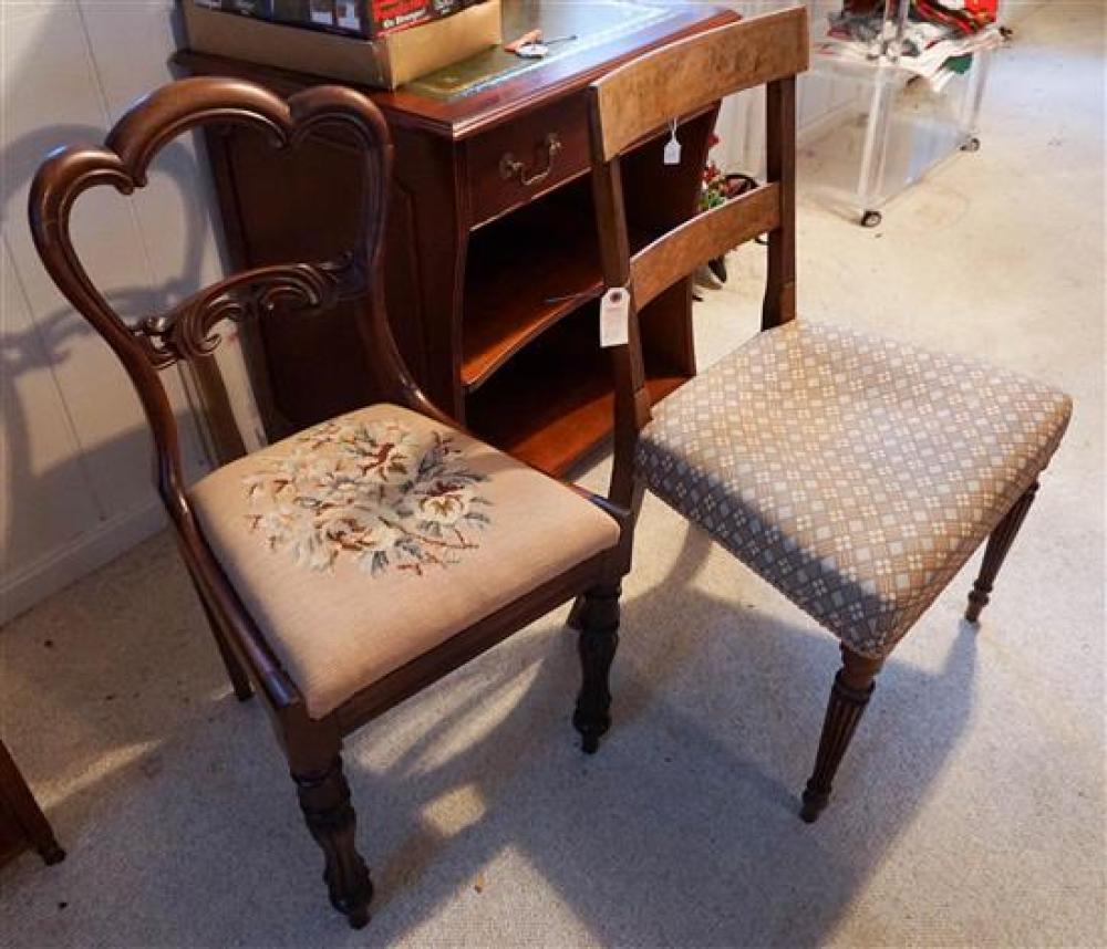 TWO (2) ENGLISH MAHOGANY SIDE CHAIRSTwo