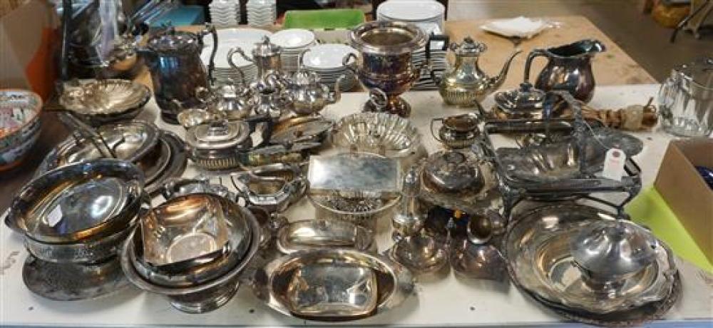 GROUP WITH SHEFFIELD SILVER PLATE 32037c