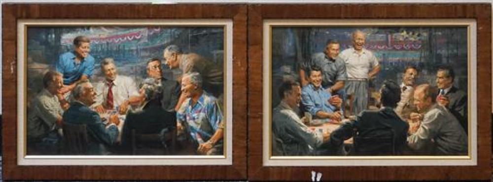 THE PRESIDENTS PLAYING POKER TWO 3203c6