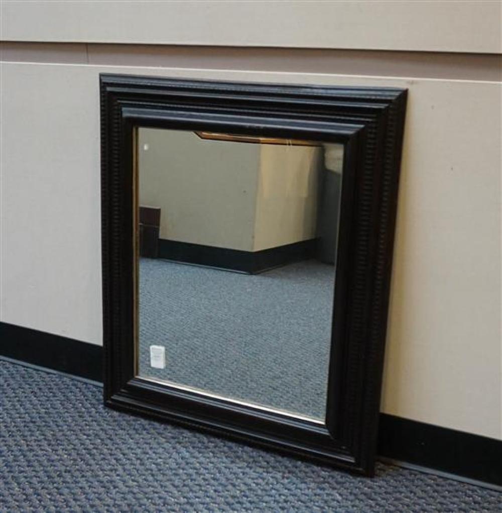 STAINED FRUITWOOD FRAME MIRROR,