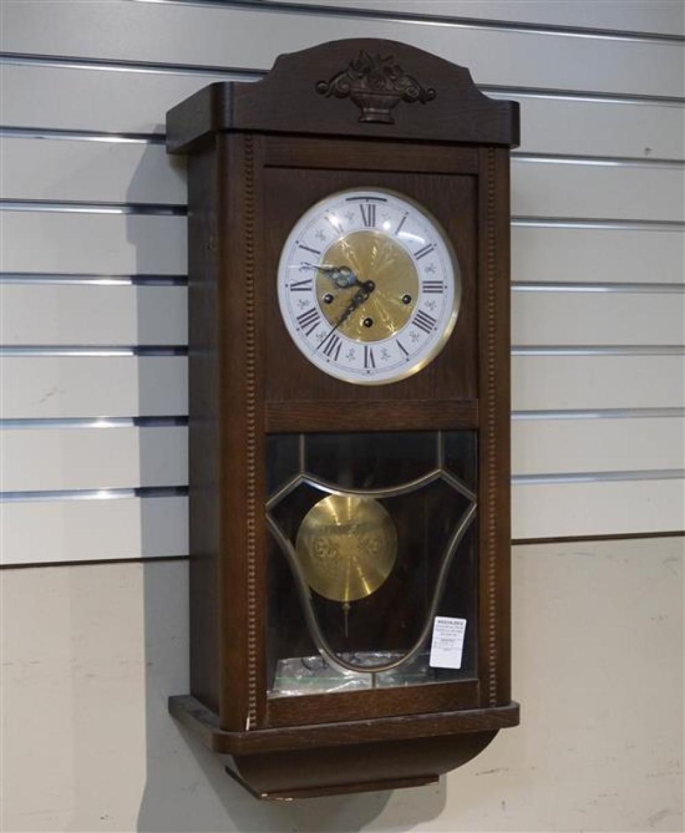 CONTINENTAL OAK HANGING CLOCK (WITH