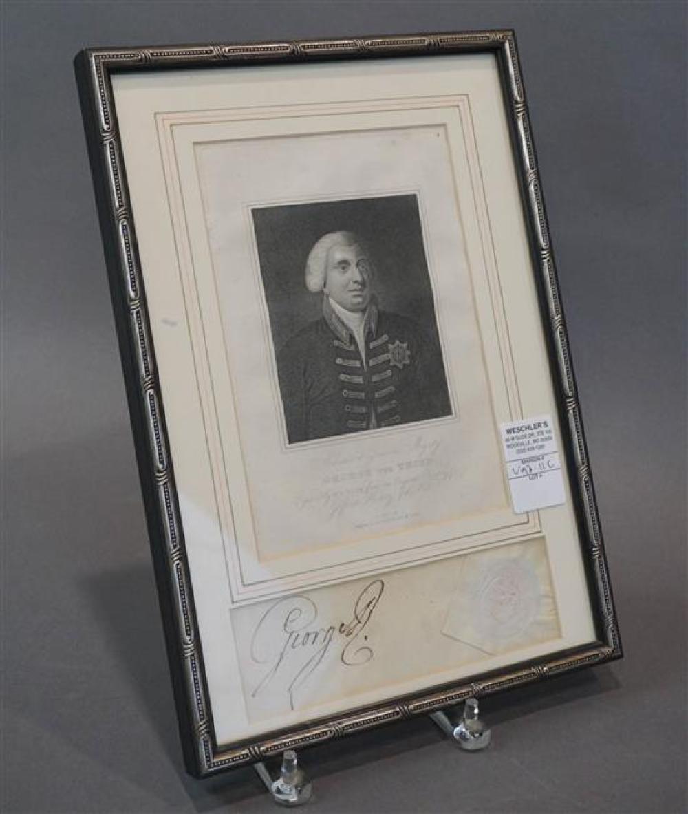 PORTRAIT OF GEORGE III LITHOGRAPH  32043f