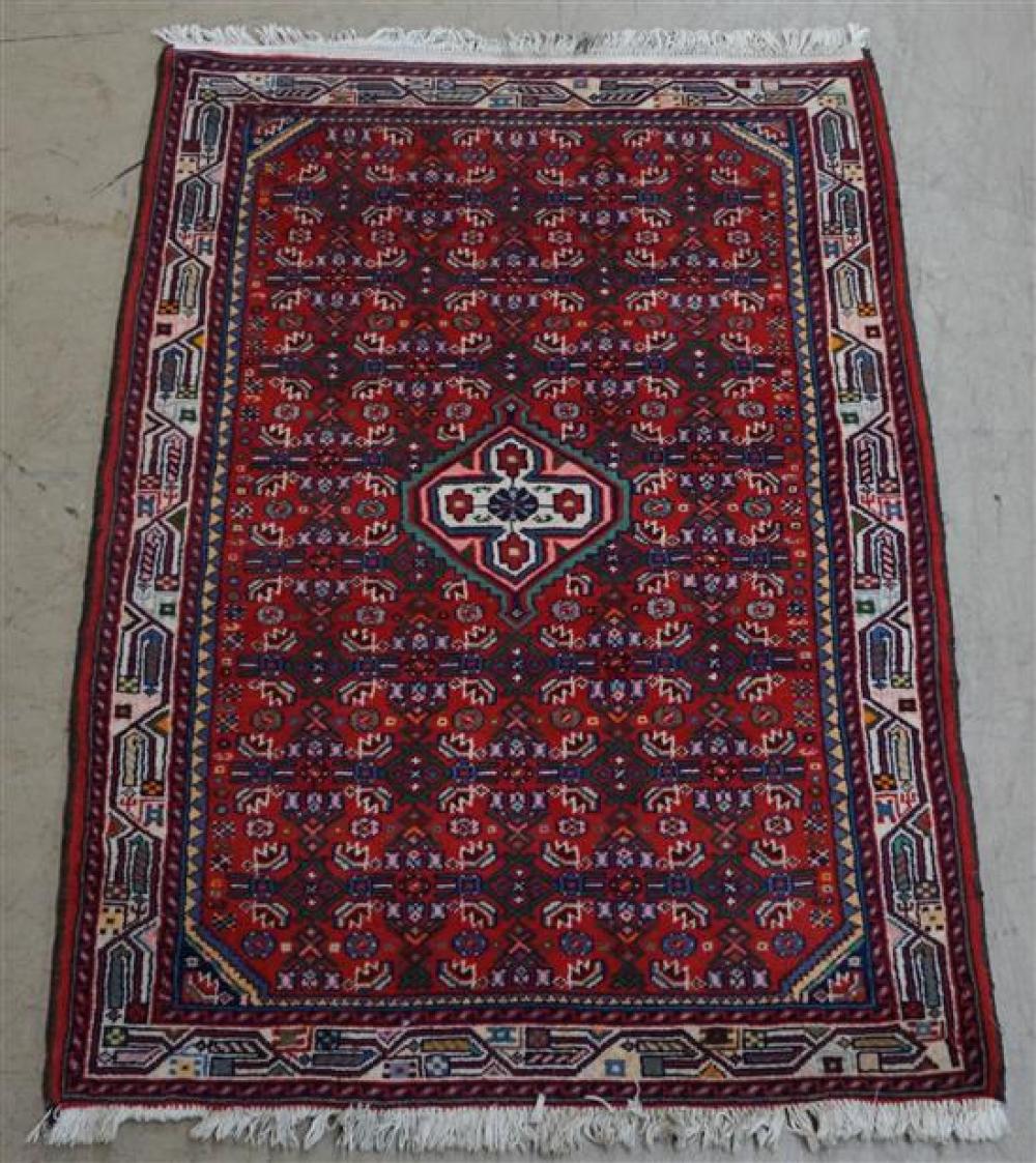 HAMADAN RUG, 4 FT 11 IN X 3 FT