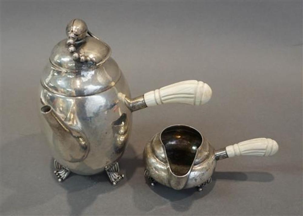 STERLING SILVER SIDE HANDLE TEAPOT