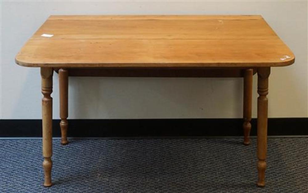 WALNUT DROP-LEAF TABLE, 19TH CENTURYWalnut