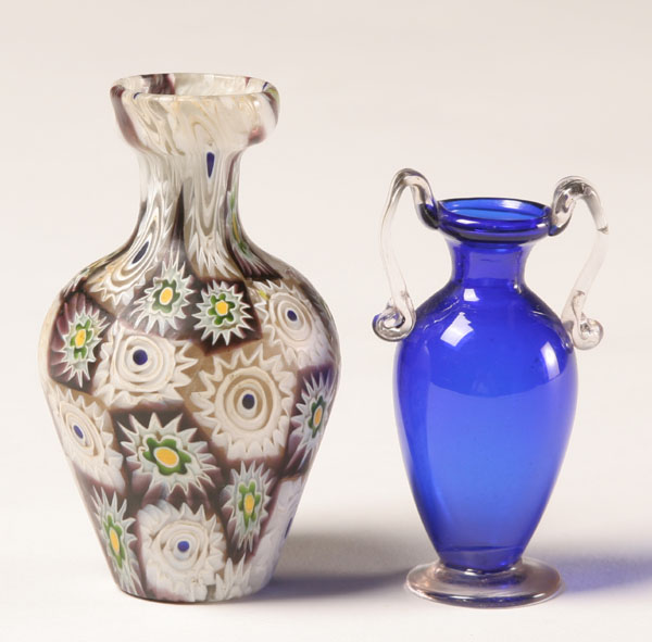 Fratelli Toso millefiori vase and 50093