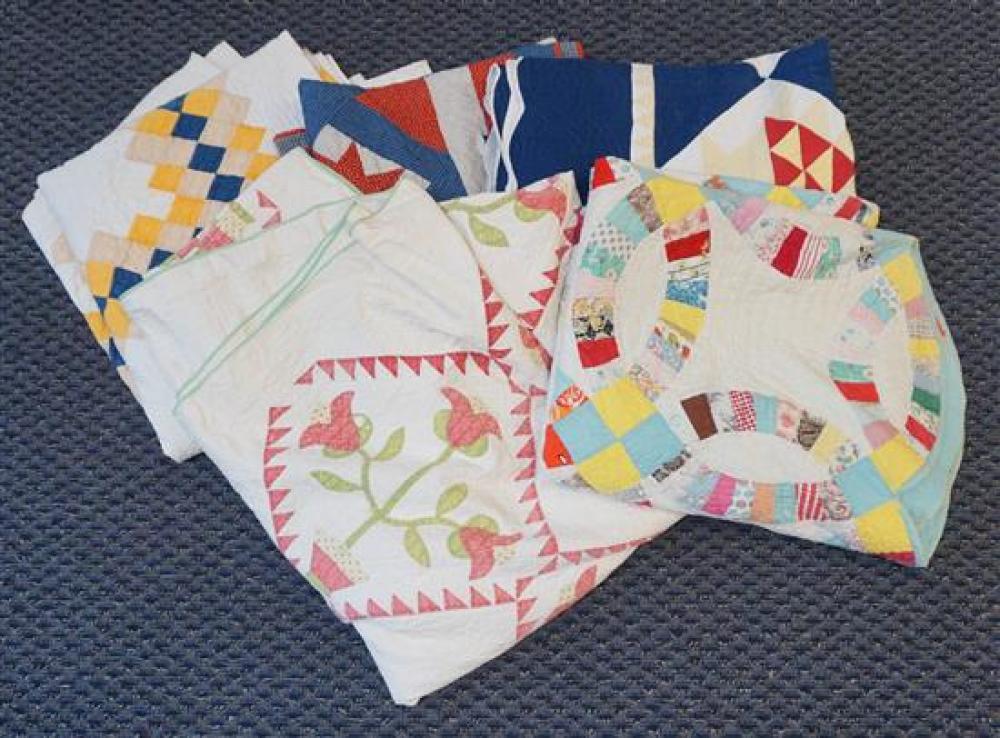 FIVE PATCH AND APPLIQUE QUILTSFive