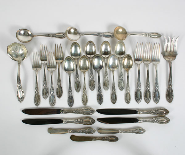 Towle sterling flatware in the