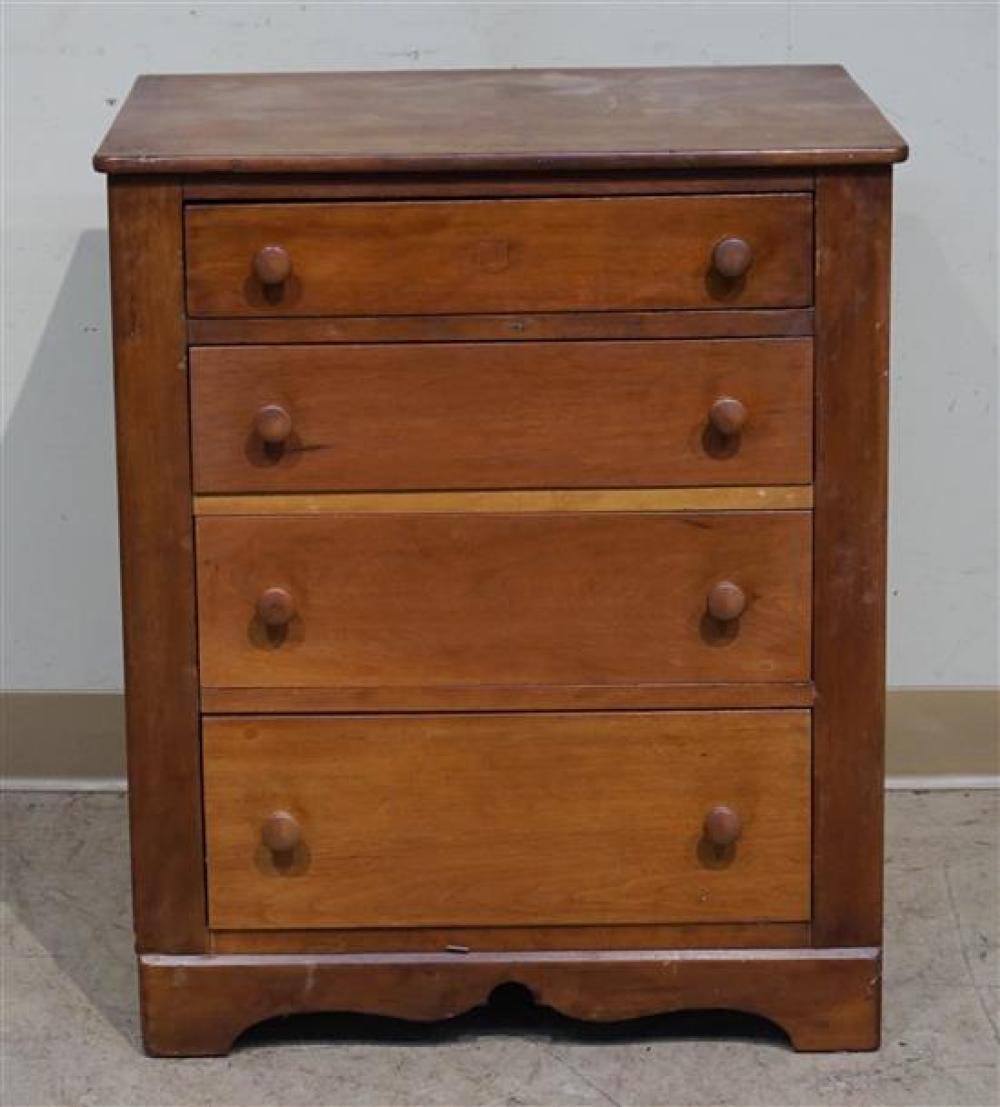 EARLY AMERICAN STYLE CHERRY BEDSIDE