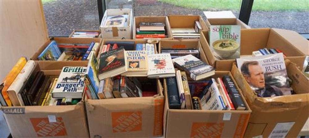 EIGHTEEN BOXES OF BOOKS (POLITICS,