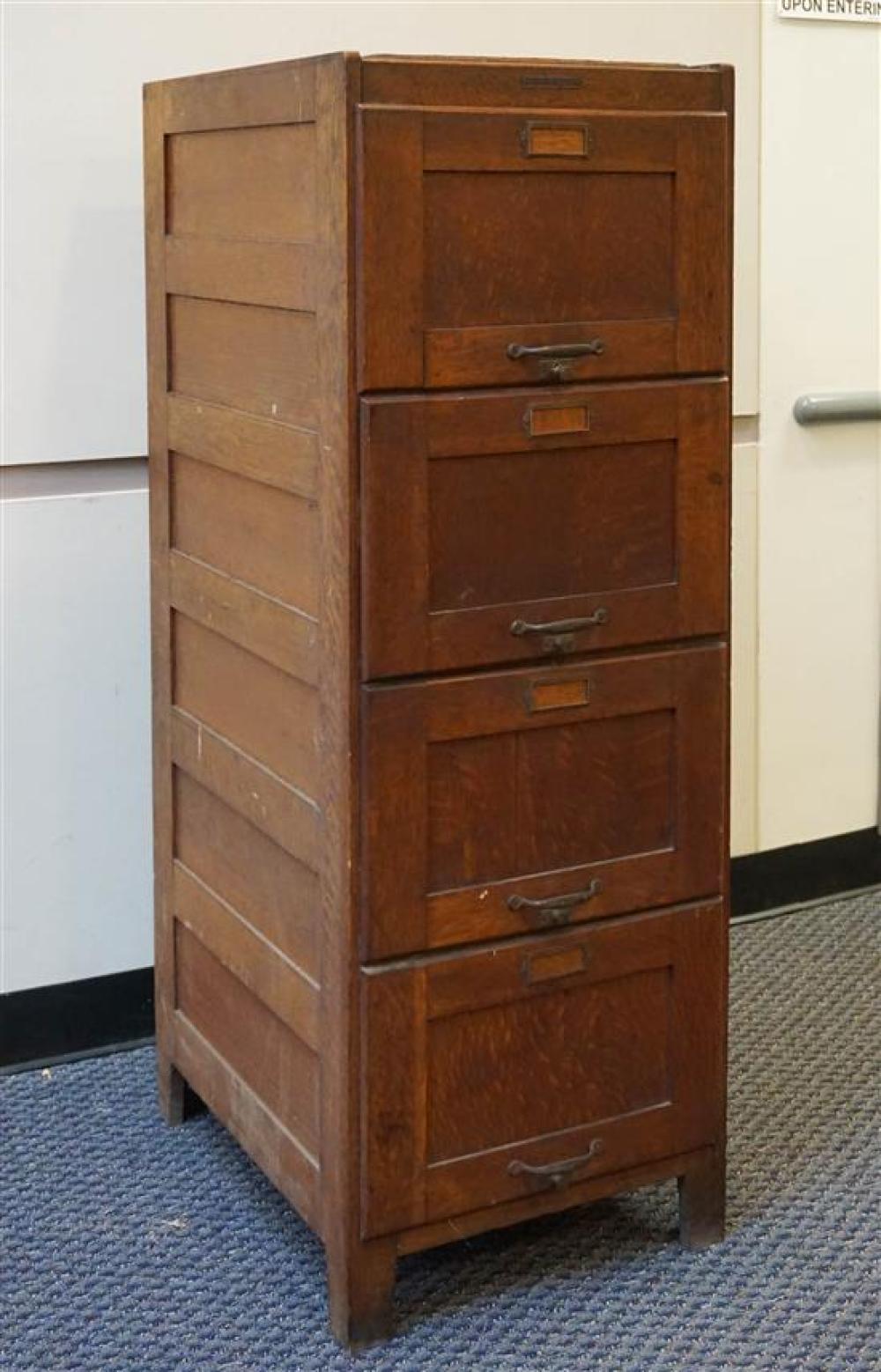 THE MELTON RHODES CO. OAK FOUR-DRAWER