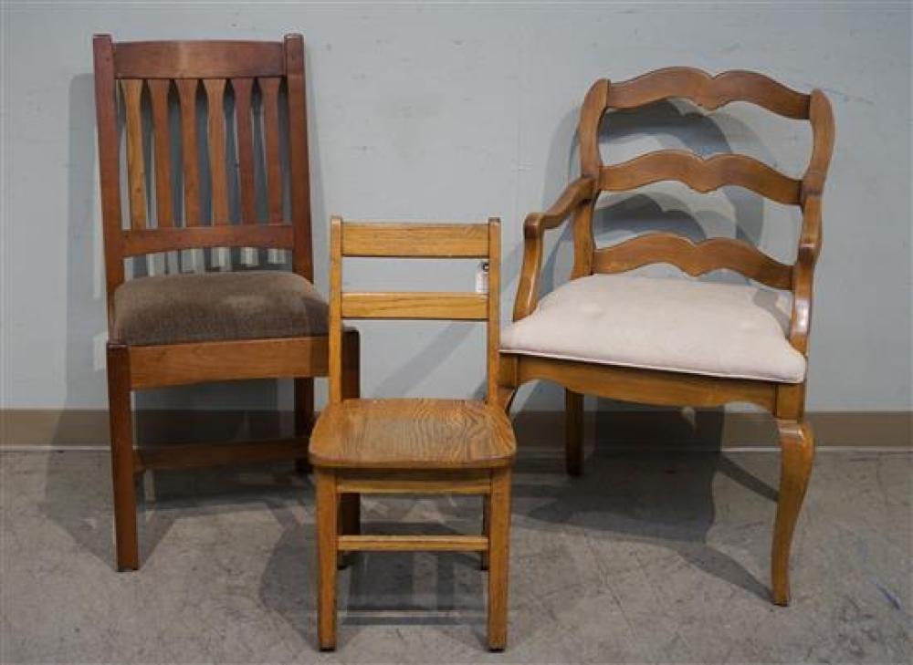 TWO ASSORTED CHAIRS AND A STICKLEY 320729