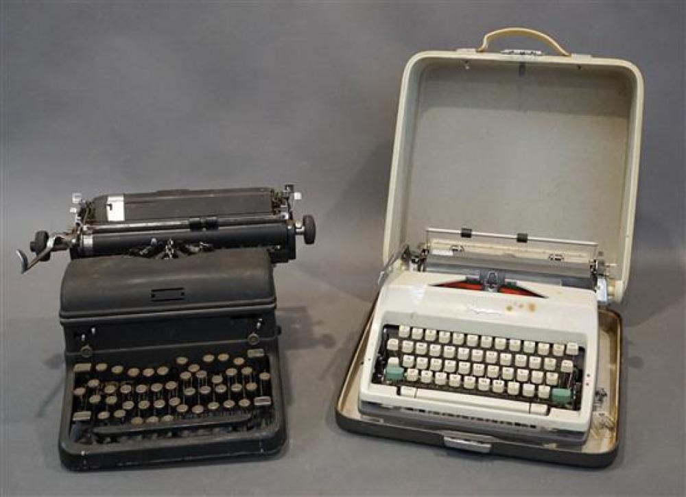 TWO VINTAGE TYPEWRITERSTwo Vintage Typewriters