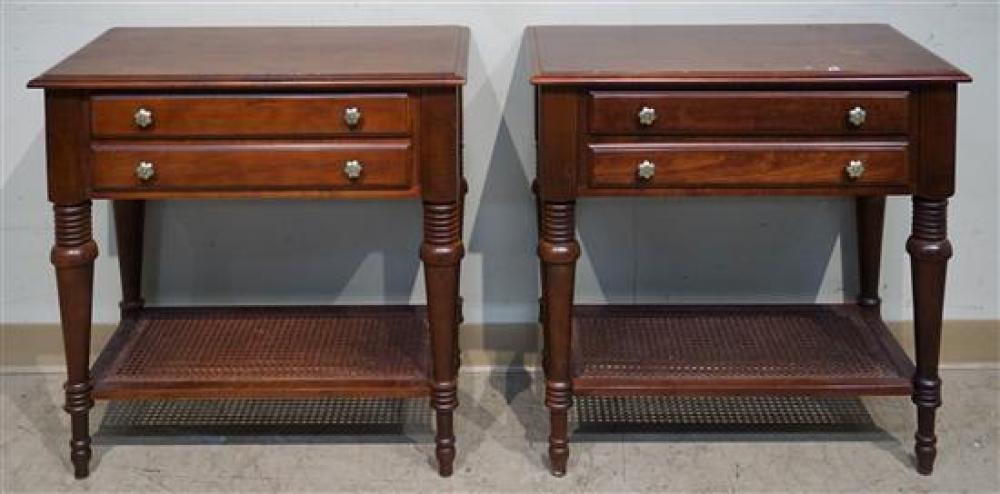 PAIR OF MAHOGANY SIDE TABLES BY