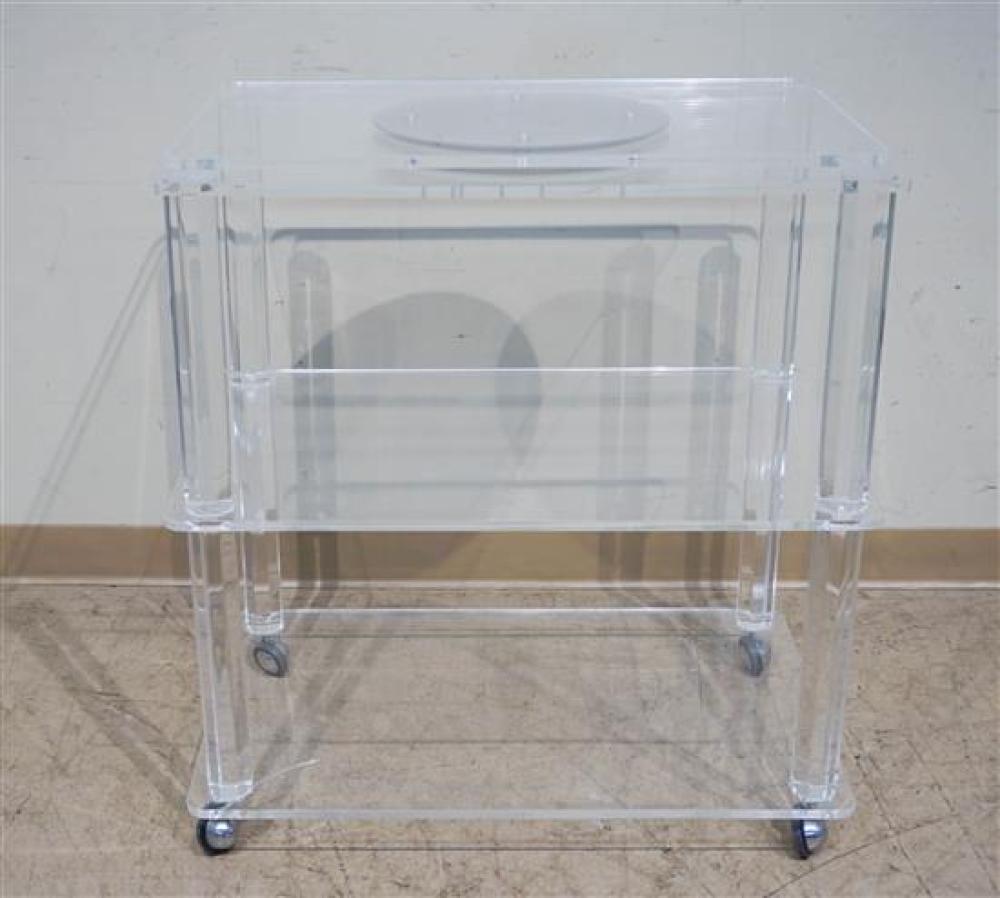 ACRYLIC 3-TIER CARTAcrylic 3-Tier Cart,