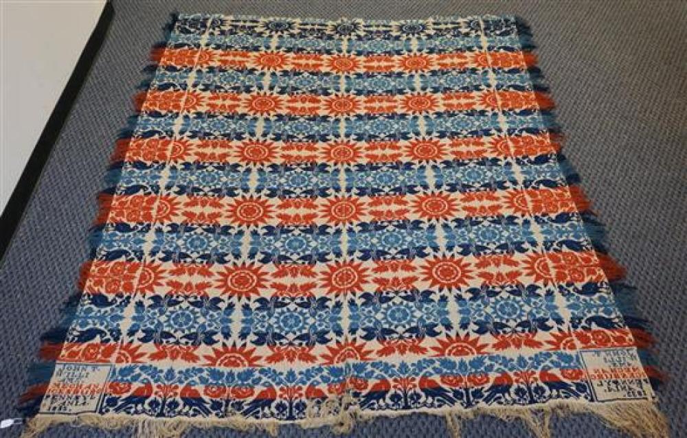 JACQUARD WOVEN TWO PIECE COVERLET,
