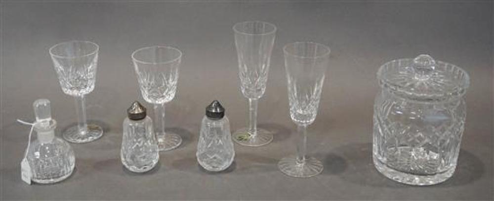 FOUR WATERFORD CRYSTAL WINES, A BISCUIT