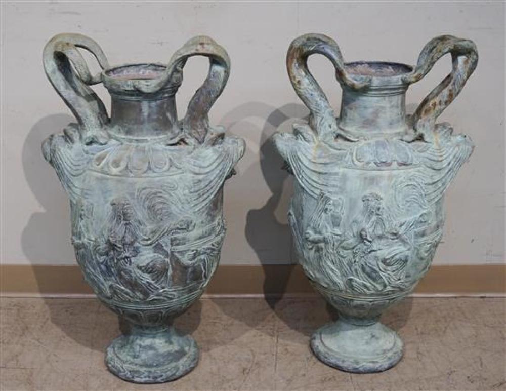 PAIR OF RENAISSANCE STYLE VERDIGRIS 32080c