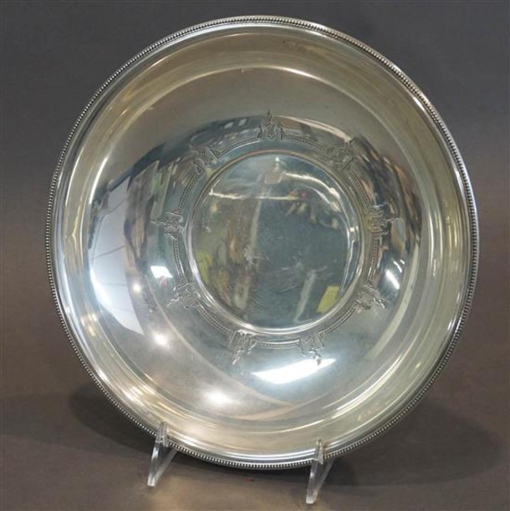WALLACE STERLING ROUND BOWL, 14.5