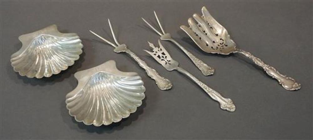 FOUR AMERICAN STERLING SILVER SERVING
