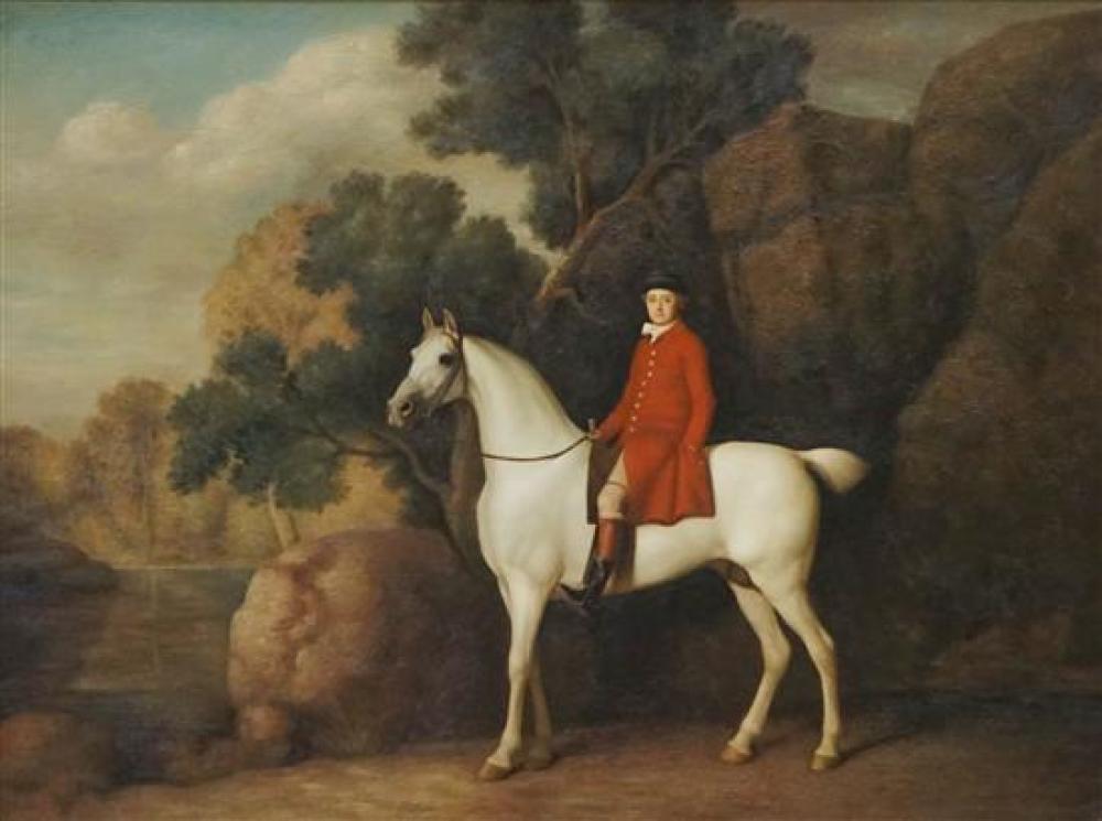 ENGLISH SCHOOL FIGURE ON HORSE,