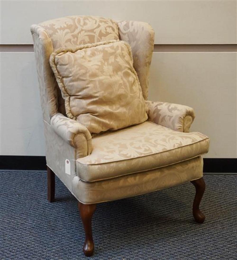 QUEEN ANNE STYLE CHERRY AND UPHOLSTERED 320931