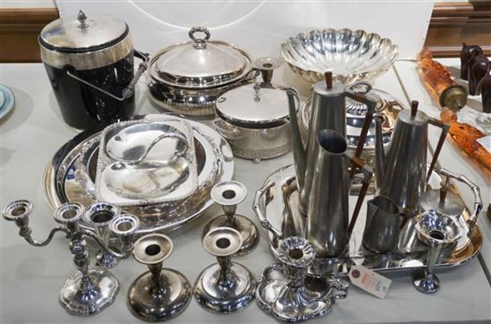 COLLECTION OF SILVER PLATED TABLE 320978