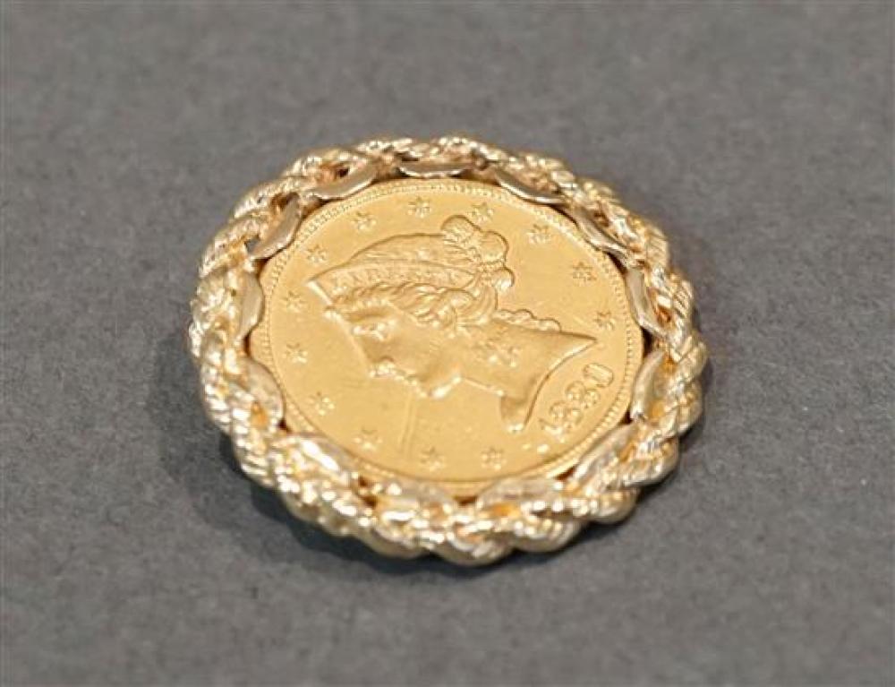 LIBERTY HEAD 1880 FIVE-DOLLAR GOLD