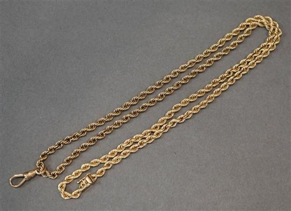 14-KARAT YELLOW-GOLD 'ROPE' WATCH