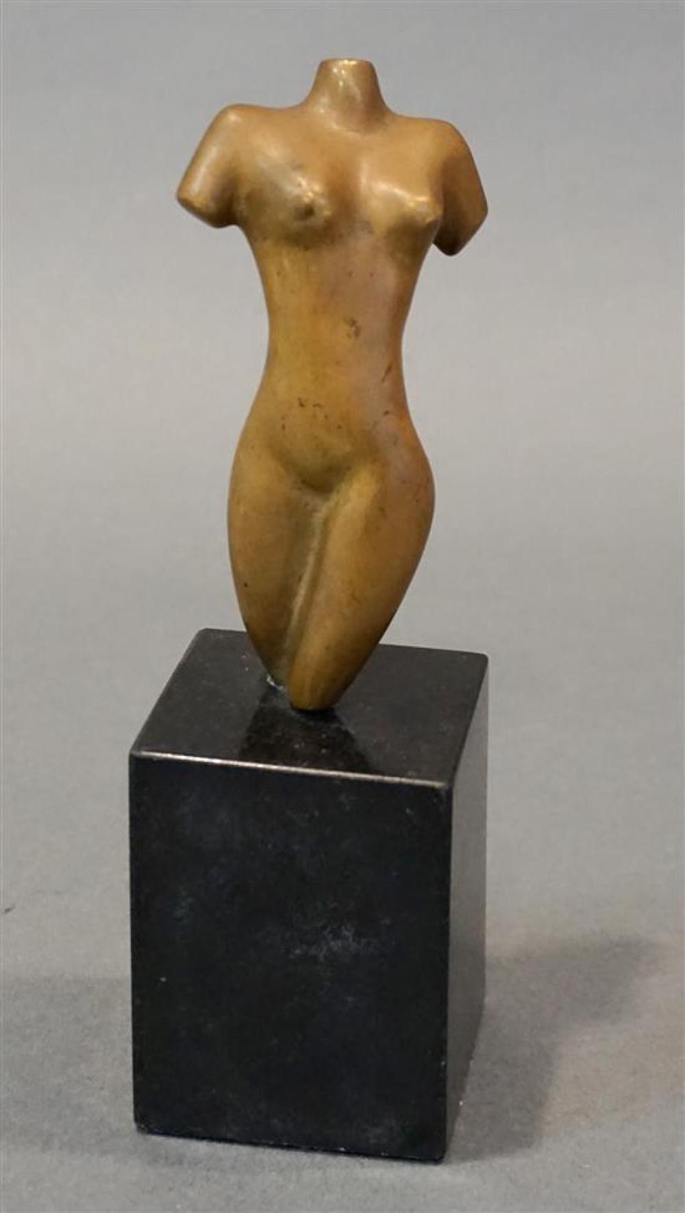 AFTER CHOLBY, PATINATED METAL FIGURE